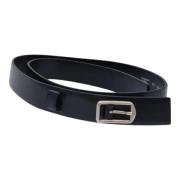 Pre-owned Leather belts Chanel Vintage , Black , Dames