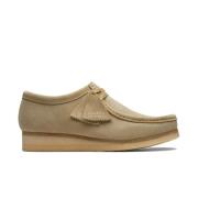 Wallabee Beige Suède Schoenen Clarks , Beige , Heren