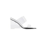 Pre-owned Leather sandals Alexander McQueen Pre-owned , White , Dames