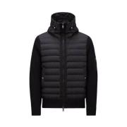 Gewatteerde wollen vest met dons Moncler , Black , Heren