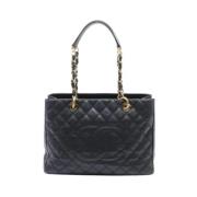 Pre-owned Leather chanel-bags Chanel Vintage , Black , Dames