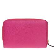 Pre-owned Leather wallets Gucci Vintage , Pink , Dames