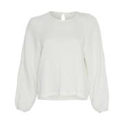 Lange Mouw Miesha Top Blouse Moss Copenhagen , White , Dames