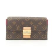 Pre-owned Leather wallets Louis Vuitton Vintage , Brown , Dames