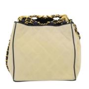 Pre-owned Canvas chanel-bags Chanel Vintage , Beige , Dames