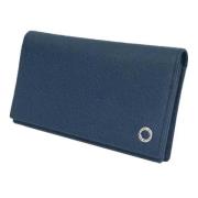 Pre-owned Leather wallets Bvlgari Vintage , Blue , Dames