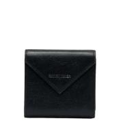 Pre-owned Leather wallets Balenciaga Vintage , Black , Dames