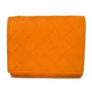 Pre-owned Fabric wallets Bottega Veneta Vintage , Orange , Dames