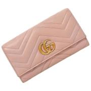 Pre-owned Leather wallets Gucci Vintage , Pink , Dames