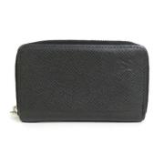 Pre-owned Leather wallets Louis Vuitton Vintage , Black , Heren