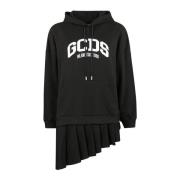 Logo Hoodie Mini Jurk Gcds , Black , Dames