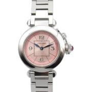 Pre-owned Canvas watches Cartier Vintage , Pink , Dames