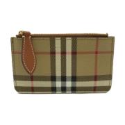 Pre-owned Canvas wallets Burberry Vintage , Beige , Dames