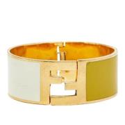 Pre-owned Fabric bracelets Fendi Vintage , Yellow , Dames