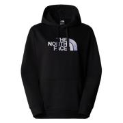 Zwarte Pullover Hoodie met Drew Peak The North Face , Black , Dames