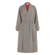 Visgraat Ceintuurwoljas Tommy Hilfiger , Gray , Dames