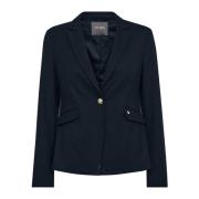 Gestreepte Blazer met V-Hals Kraag MOS Mosh , Blue , Dames