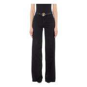 Flare Riem High Waist Jeans Liu Jo , Black , Dames