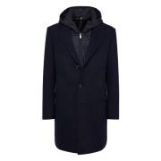 Wollen Jersey Jas met Gilet Boggi Milano , Blue , Heren