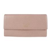 Pre-owned Leather wallets Gucci Vintage , Pink , Dames