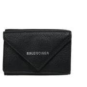 Pre-owned Leather wallets Balenciaga Vintage , Black , Dames