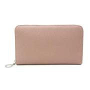 Pre-owned Leather wallets Bvlgari Vintage , Pink , Dames