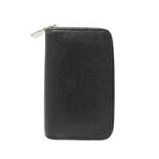 Pre-owned Leather wallets Louis Vuitton Vintage , Black , Dames