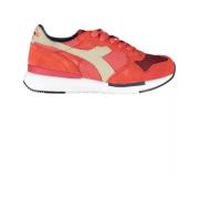 Roze Leren Sneakers Diadora , Multicolor , Dames