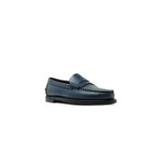 Blauwe Leren Ballerina's Fw24 Sebago , Blue , Dames