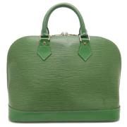 Pre-owned Leather louis-vuitton-bags Louis Vuitton Vintage , Green , D...