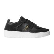 Zwarte Leren Sneakers voor Vrouwen Saint Sneakers , Black , Dames