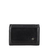 Pre-owned Leather wallets Chanel Vintage , Black , Dames