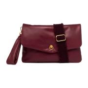 Elegante Bordeaux Leren Handtas Aw24 Gianni Chiarini , Brown , Dames