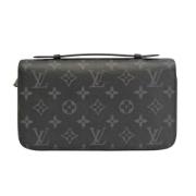 Pre-owned Canvas wallets Louis Vuitton Vintage , Blue , Heren