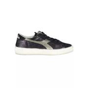 Elegante Zwarte Veterschoenen Diadora , Black , Dames