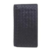 Pre-owned Leather wallets Bottega Veneta Vintage , Black , Heren