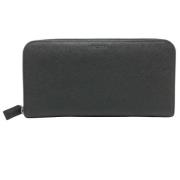 Pre-owned Leather wallets Prada Vintage , Black , Dames