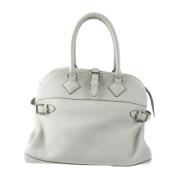 Pre-owned Leather handbags Hermès Vintage , White , Dames