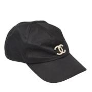 Pre-owned Silk hats Chanel Vintage , Black , Dames