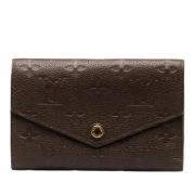 Pre-owned Leather wallets Louis Vuitton Vintage , Brown , Dames