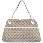 Pre-owned Canvas gucci-bags Gucci Vintage , Beige , Dames