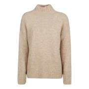 Zachte Gebreide Trui Zand Mix Eleventy , Beige , Dames