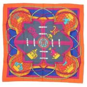 Pre-owned Silk scarves Hermès Vintage , Multicolor , Dames