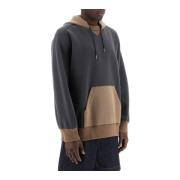 Omkeerbare Hoodie met Kangoeroezak Sacai , Gray , Heren