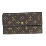 Pre-owned Canvas wallets Louis Vuitton Vintage , Brown , Dames