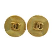 Pre-owned Metal chanel-jewelry Chanel Vintage , Yellow , Dames