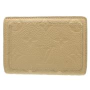 Pre-owned Leather wallets Louis Vuitton Vintage , Beige , Dames