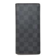 Pre-owned Canvas wallets Louis Vuitton Vintage , Black , Dames