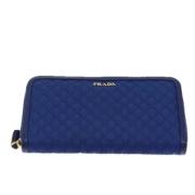 Pre-owned Fabric wallets Prada Vintage , Blue , Dames