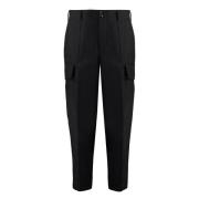 Sailmaker broek van zuivere wol PT Torino , Black , Heren